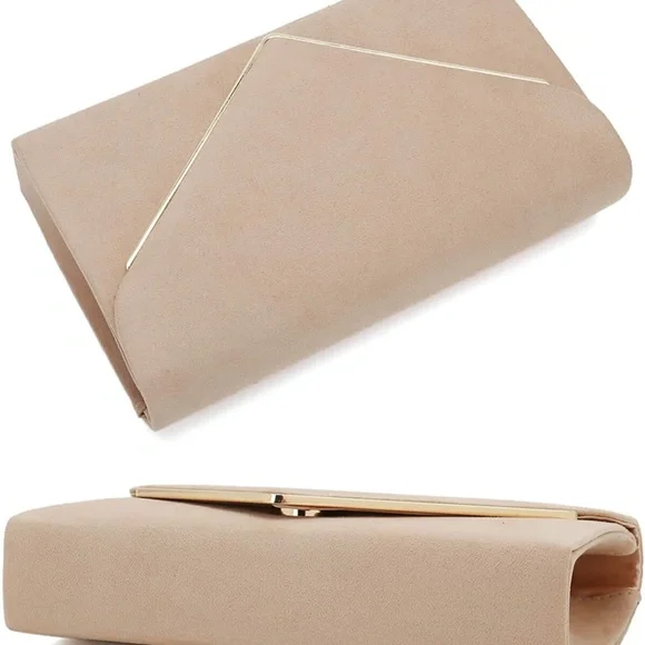 Charming Tailor Faux Suede Clutch Bag - Picture 3 of 7